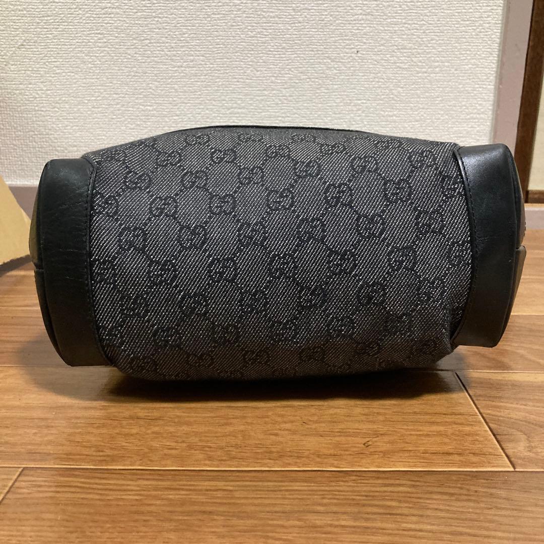 グッチ　トートバッグ　ブラック　レザー