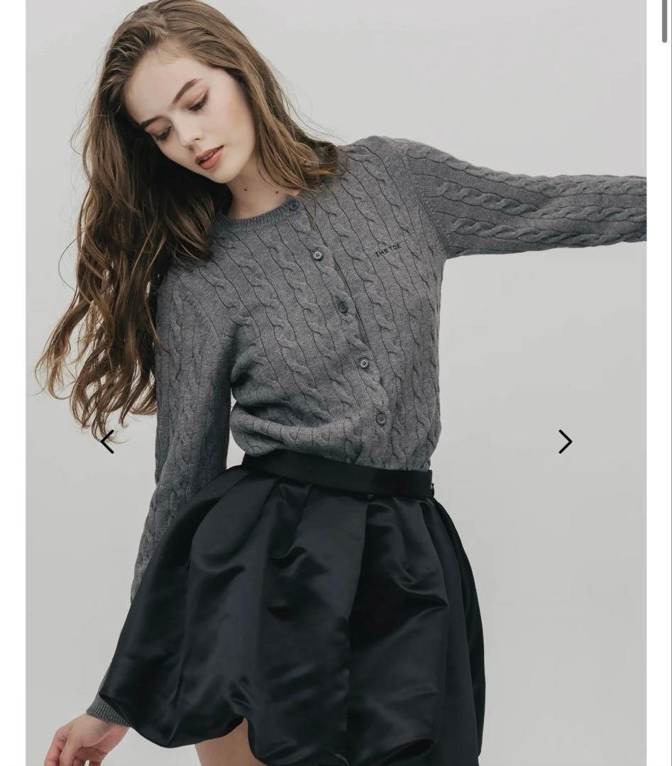 THETOE TOÉ Baker Cardigan グレー Sサイズ