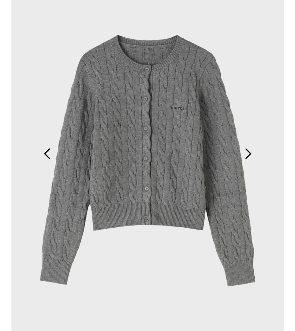 THETOE TOÉ Baker Cardigan グレー Sサイズ