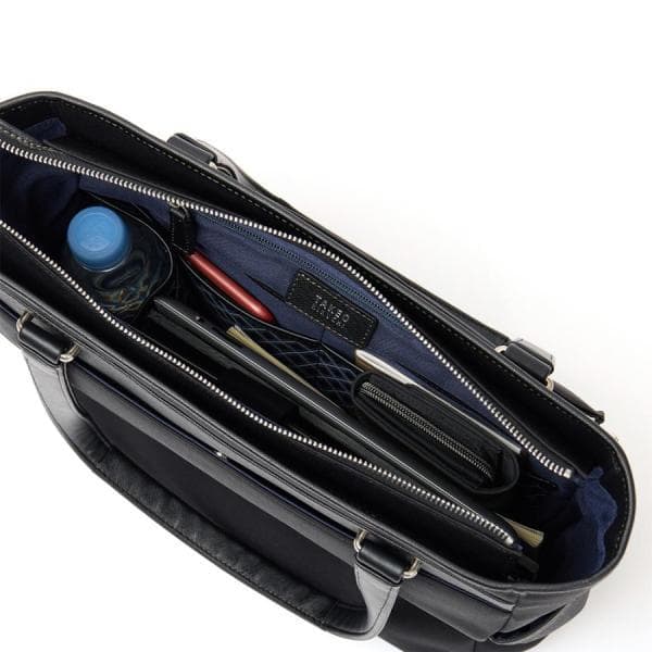 タケオキクチ 定価3,1万 トートバッグ ビジネスバッグ 肩掛けＯＫ ネイビー