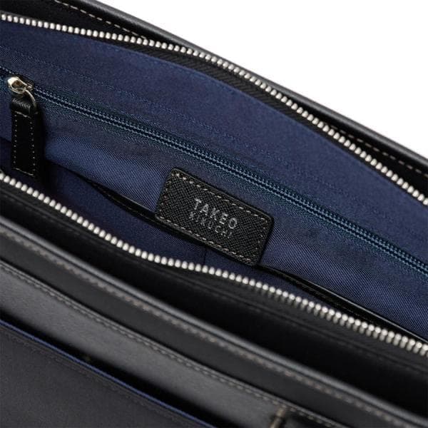 タケオキクチ 定価3,1万 トートバッグ ビジネスバッグ 肩掛けＯＫ ネイビー