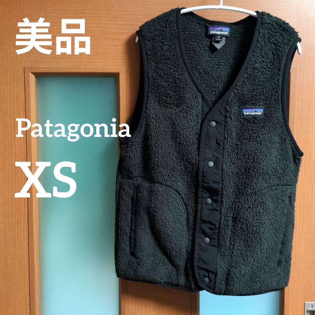 【 美品 】 パタゴニア ベスト ノーカラー ブラック ユニセックス 黒 XS
