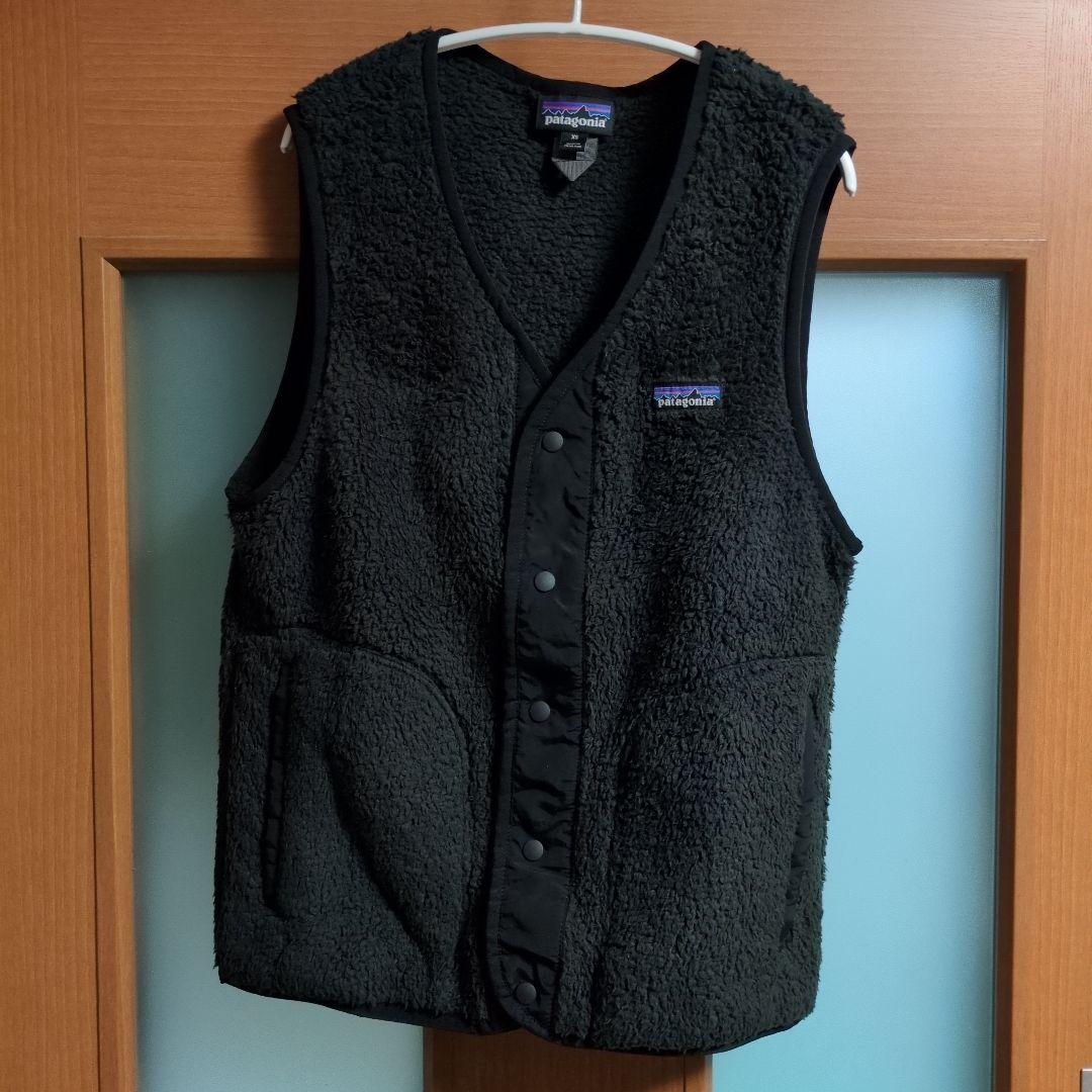 【 美品 】 パタゴニア ベスト ノーカラー ブラック ユニセックス 黒 XS