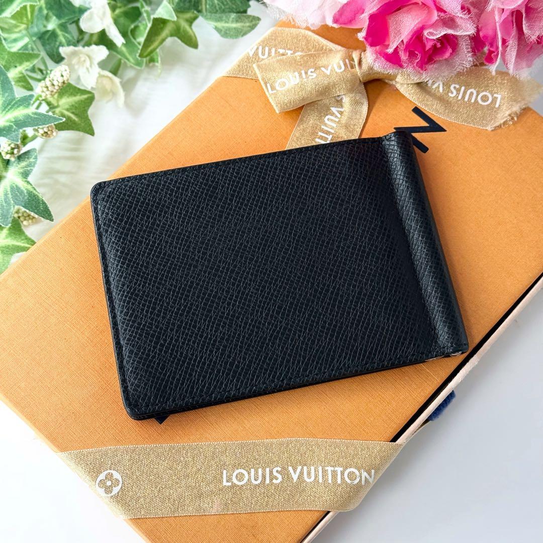 ✨極美品 IC内蔵✨ルイヴィトン タイガ マネークリップ カード入れ ブラック
