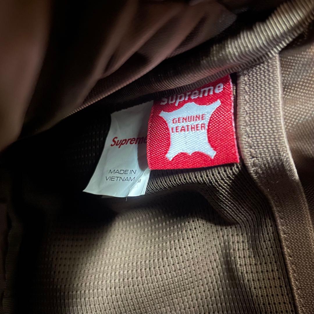 【美品】supreme シュプリーム レザー ショルダーバッグ ブラウン