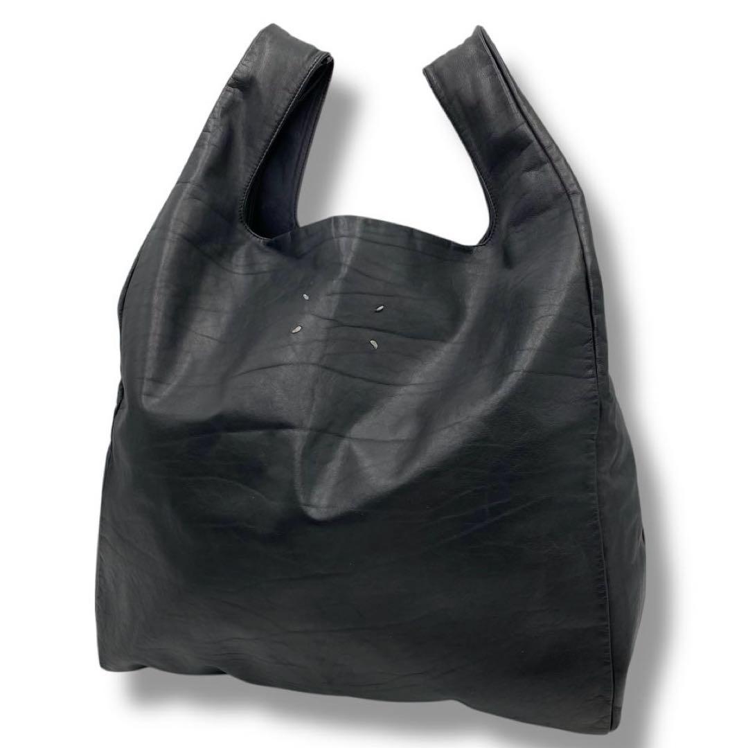 美品 マルジェラ ショッパーレザー バッグ レザー archive レディース