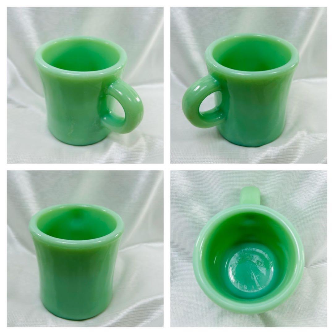 超美品ファイヤーキング　ジェダイ（翡翠色）超ヘビーなコーヒーマグの2個