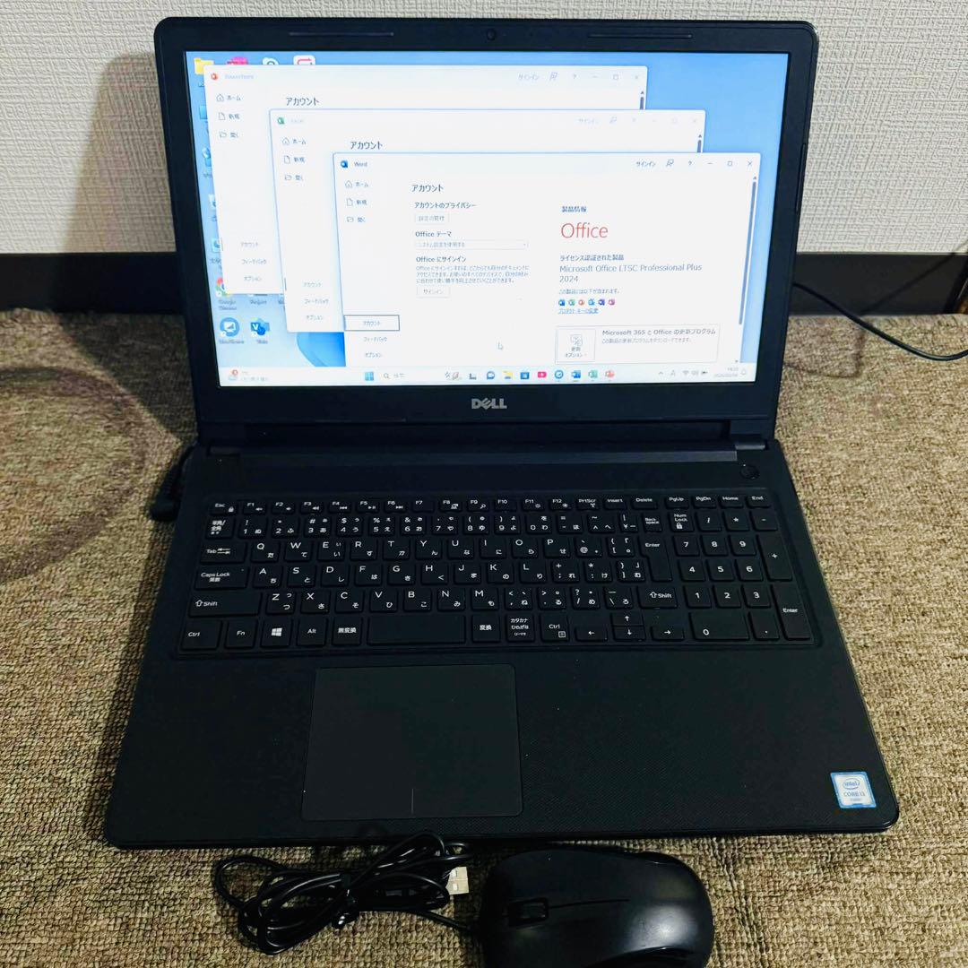 S227 DellノートパソコンWEBカメラSSD高速Windows11オフィス