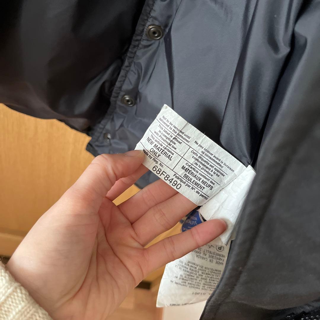 ファー付きロングダウンジャケット 黒