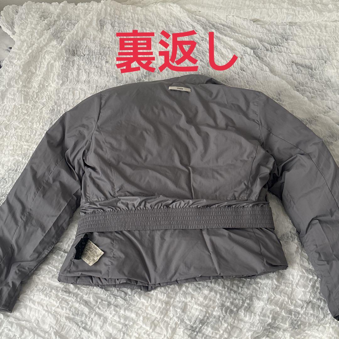 【正規品】PRADA プラダ ダウンジャケット 40 Mグレー ダウンコート