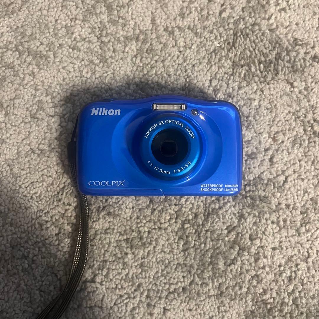 ジャンクNikon COOLPIX 防水デジタルカメラ 青