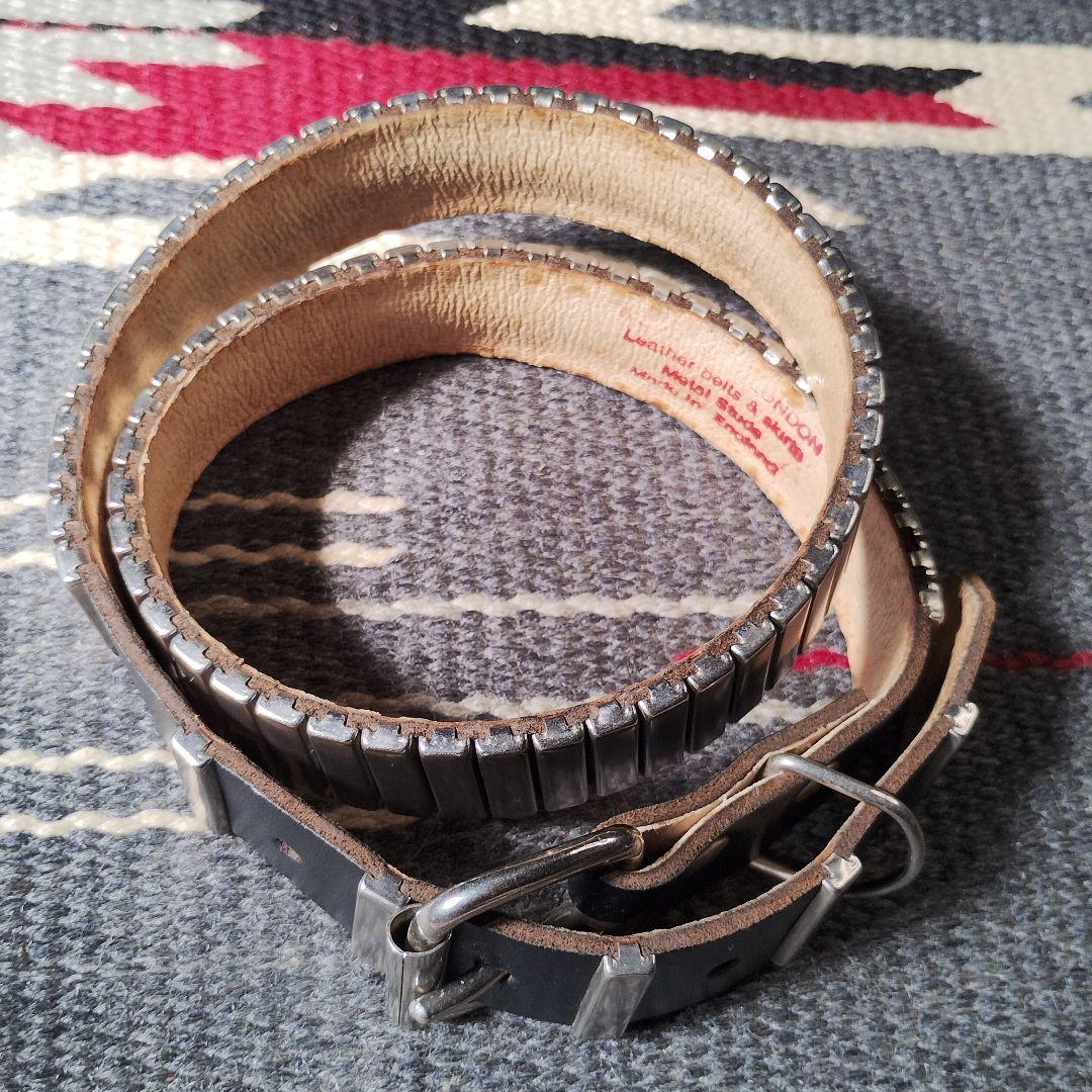 【WENDY'S】80-90's ヴィンテージ スタッズベルト イギリス製