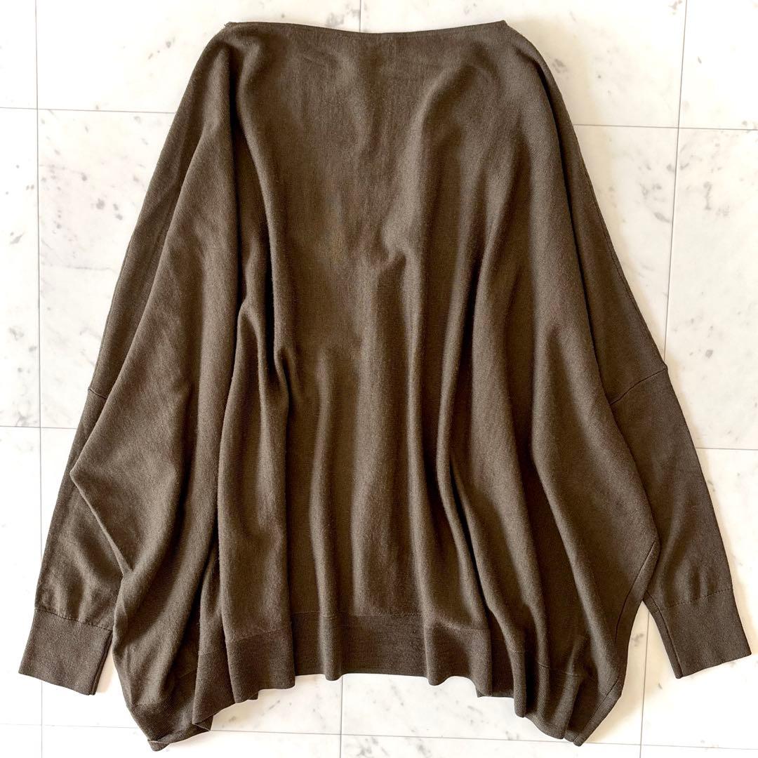 美品 ドゥーズィエムクラス ウール ボートネックニット 洗える ハイゲージ 上品