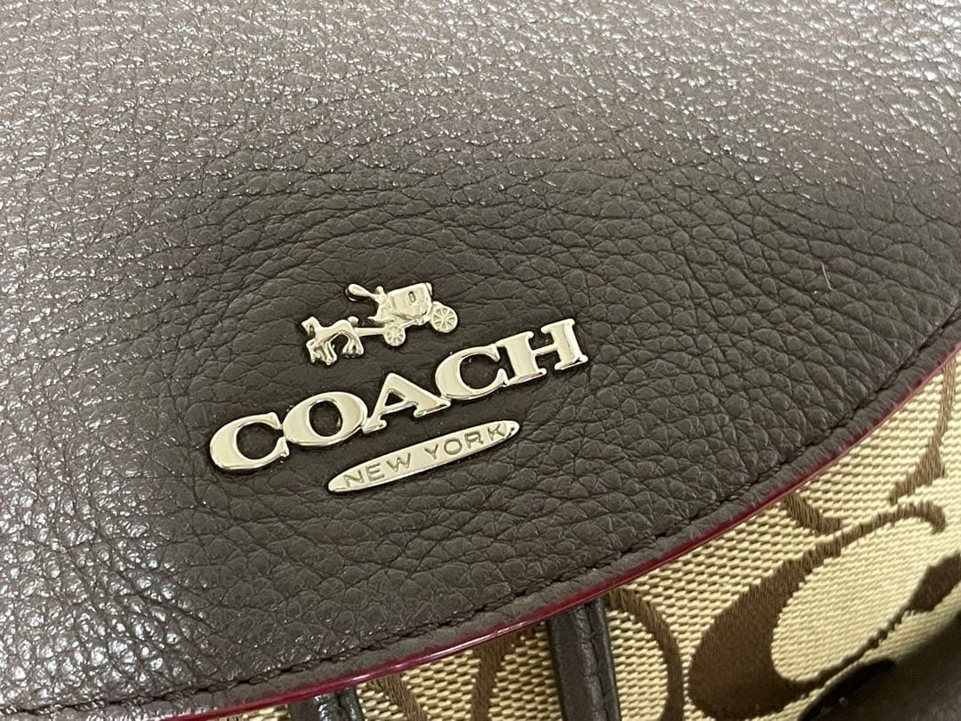 COACH コーチ F37476 シグネチャー リュック 美品