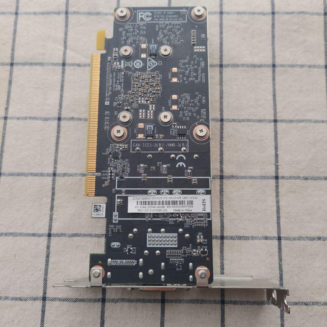 グラフィックボード・グラボ・ビデオカード ZOTAC GeForce GTX1650 LP 4GB GDDR6