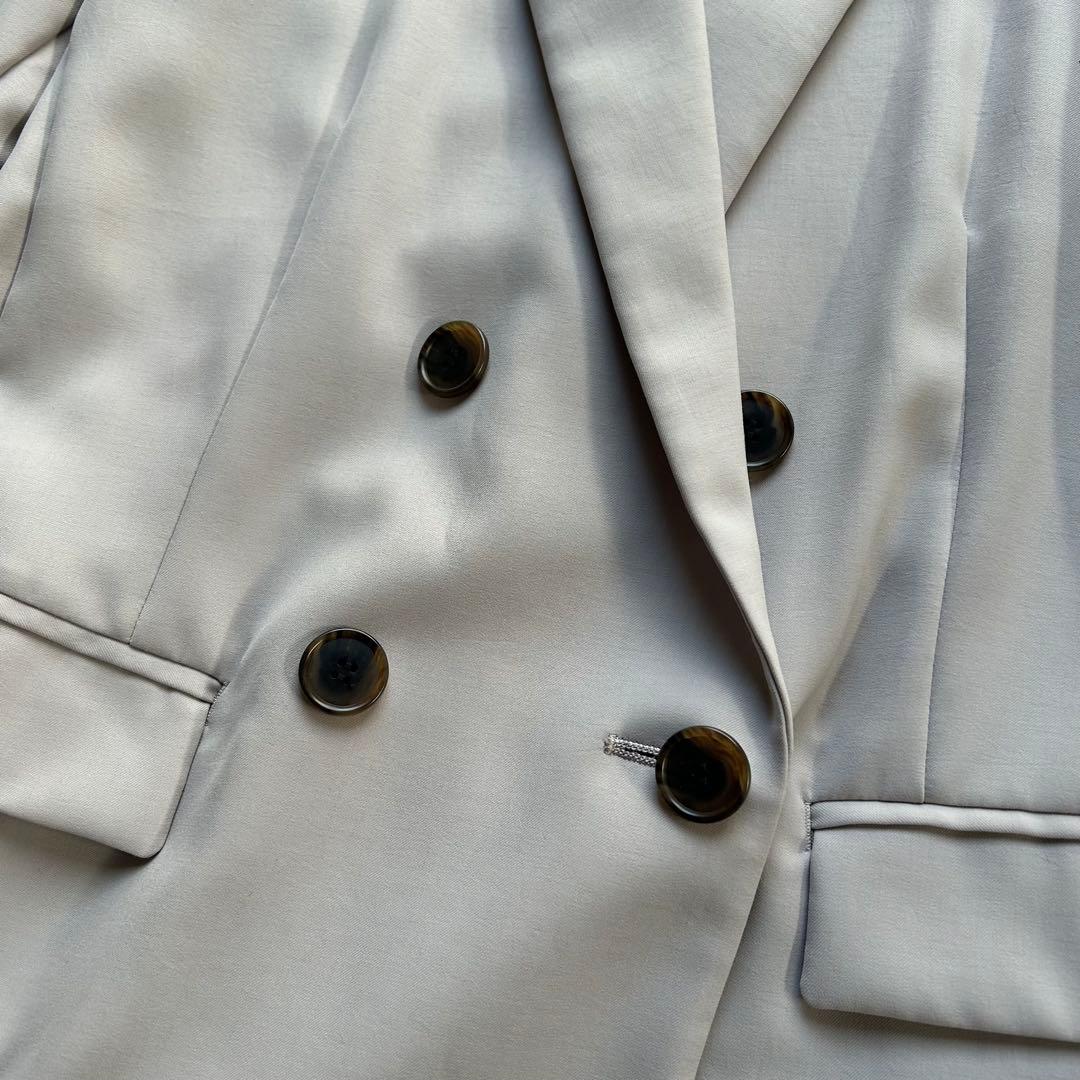 【極美品】アンタイトル ダブルブレスト ストレッチ セットアップ 大きいサイズ