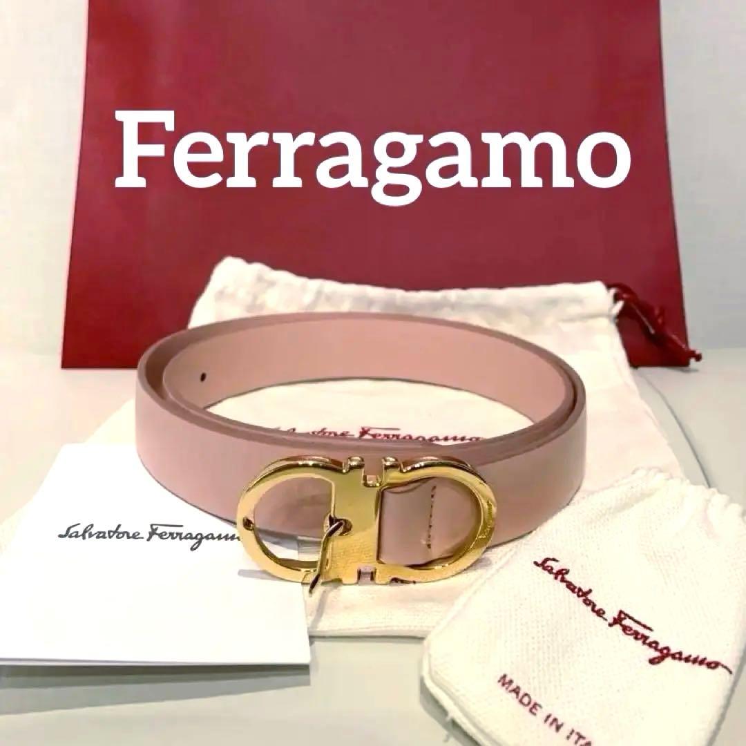 美品　Ferragamo　フェラガモ ガンチーニ レザー ベルト