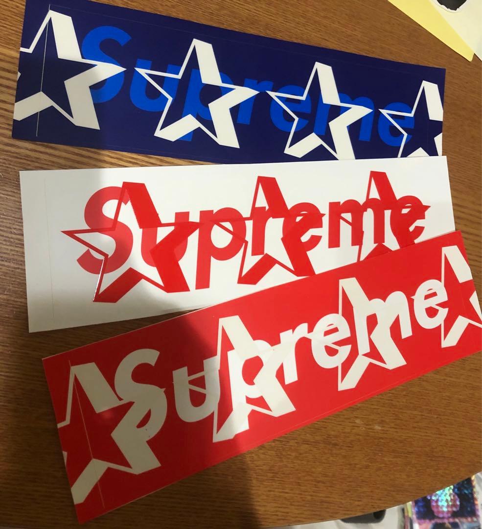 supreme people's BOX LOGOステッカー