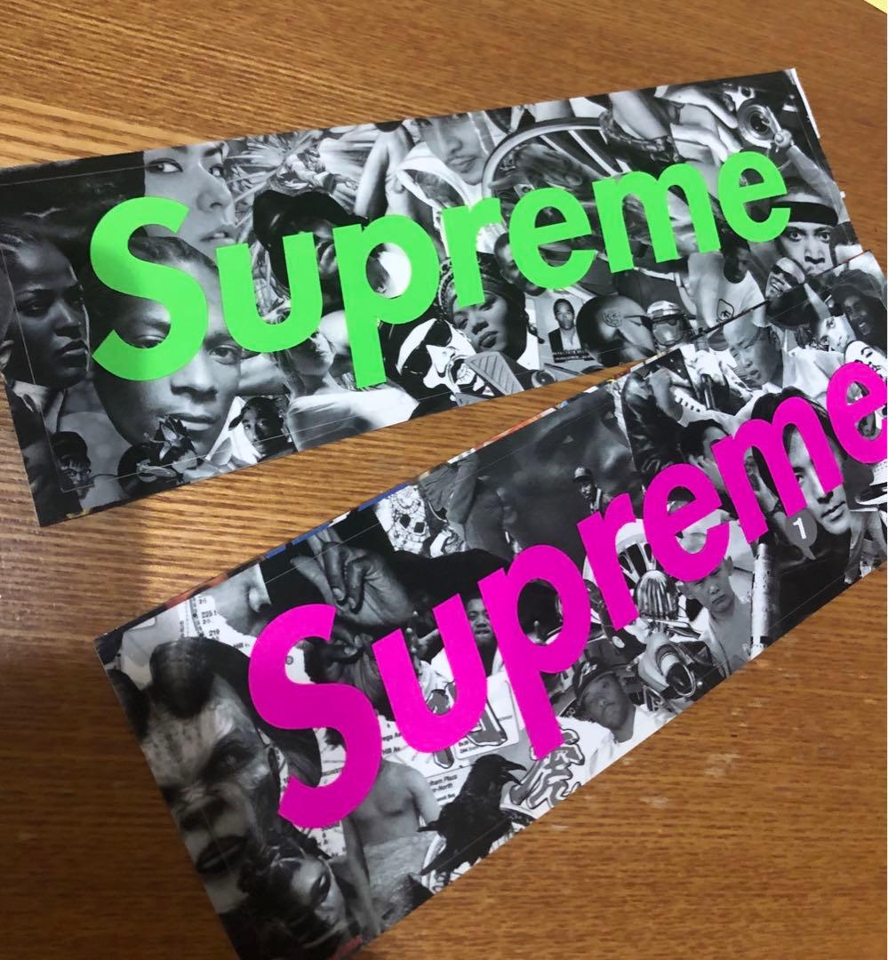 supreme people's BOX LOGOステッカー