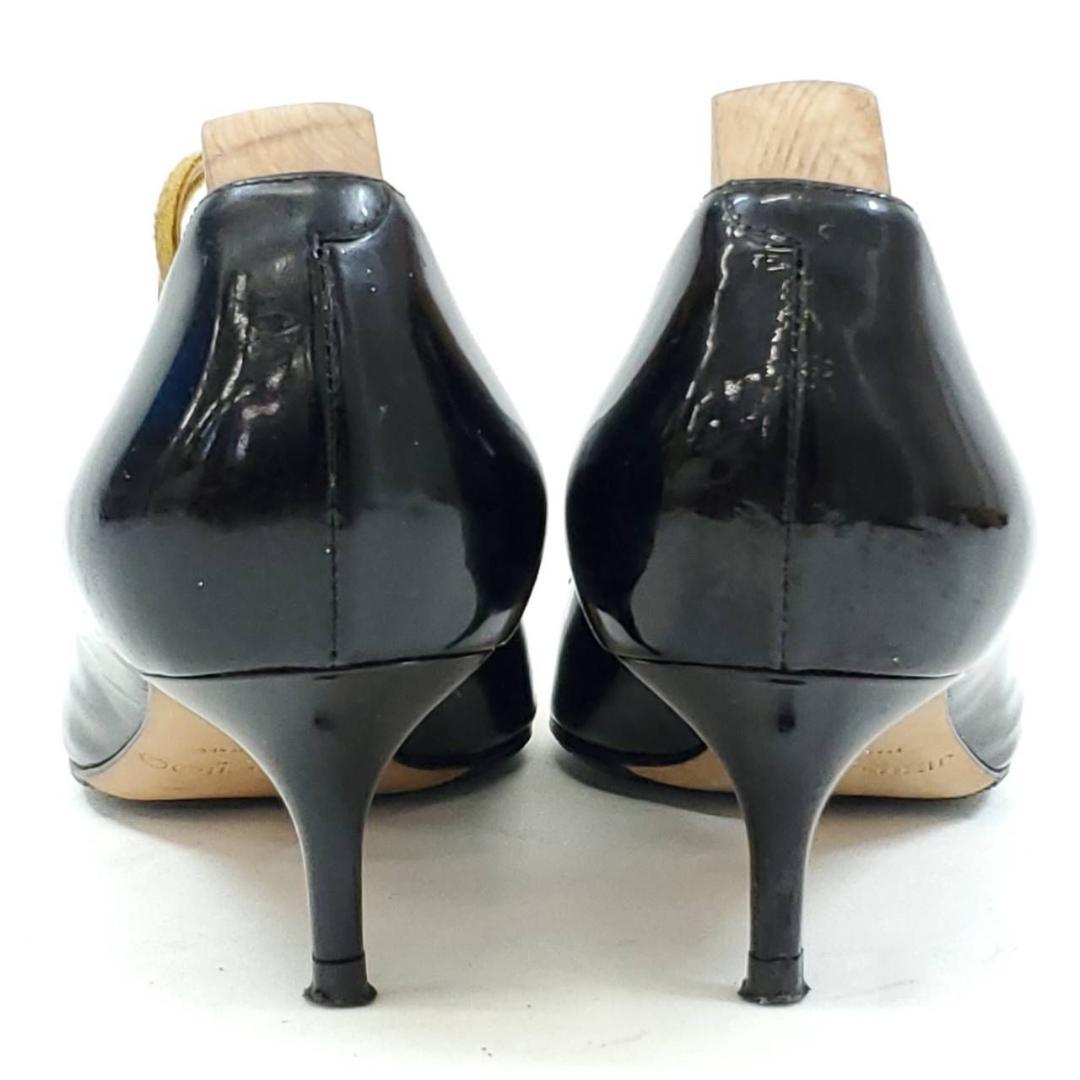 ジミーチュウ　美品　ポインテッド　エナメル　パテントレザー　裏張り済　EU36