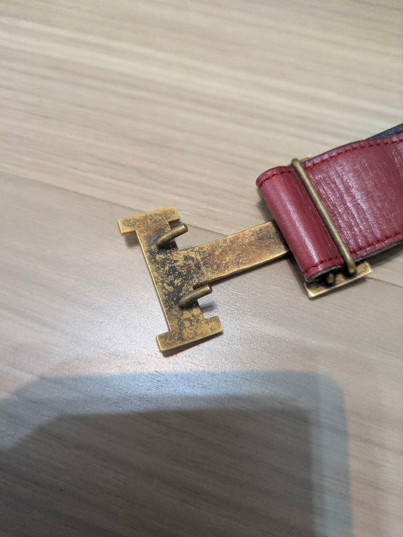 b*y様 エルメス　バーガンディ バックルベルト