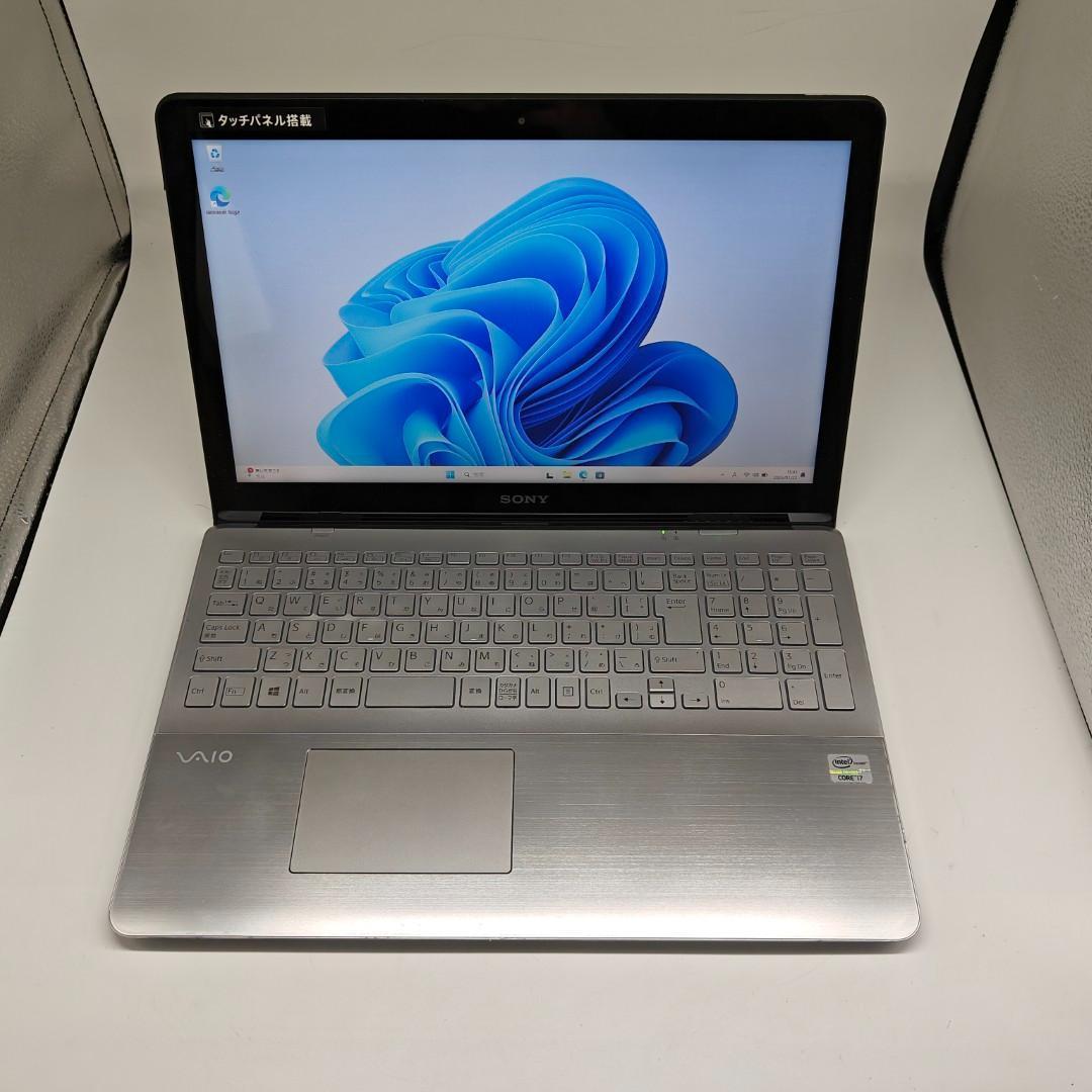 【VAIO】SVF 爆速i7 SSD256GB 12GB シルバー ノートPC