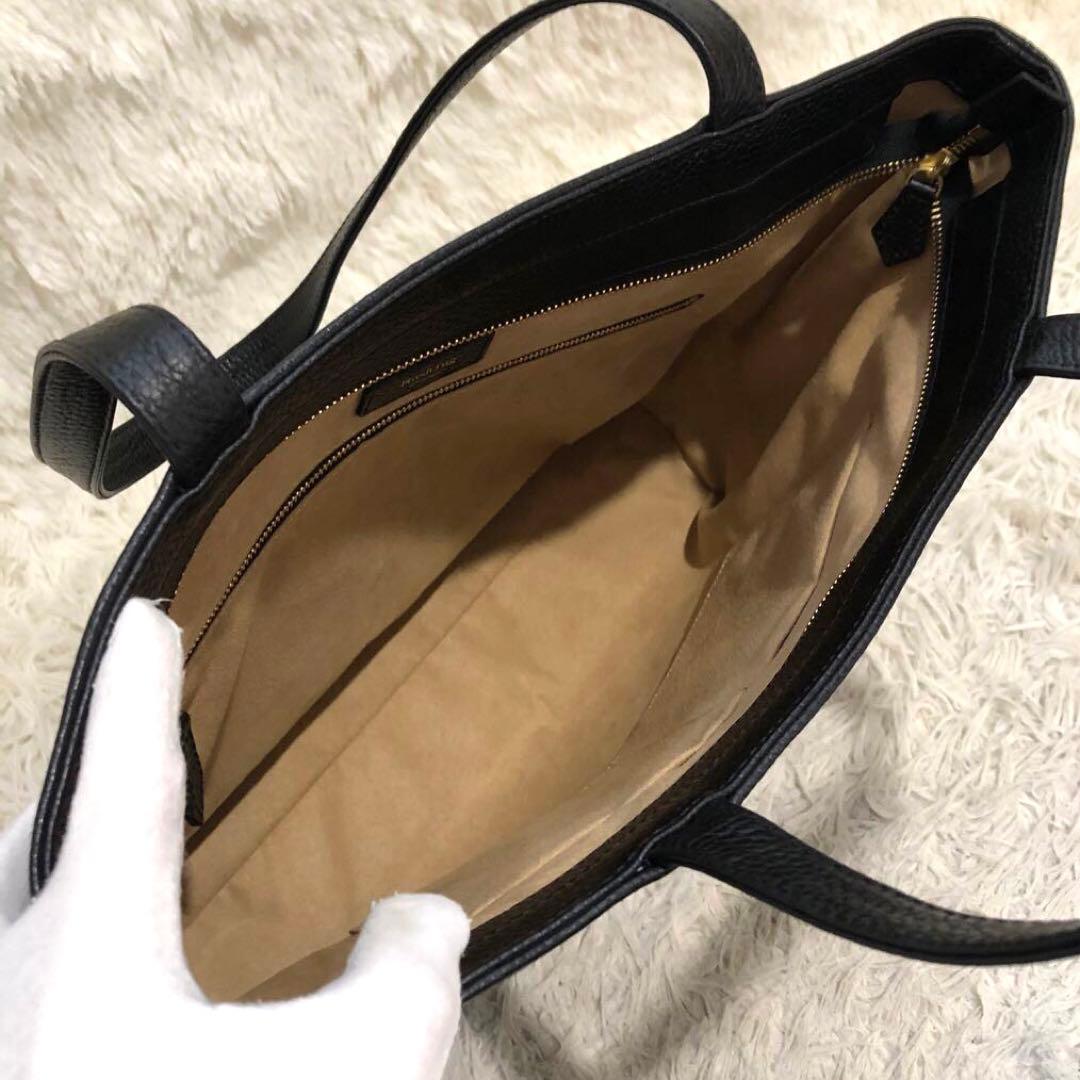 新品同様✨ハッシュタグ レザー　トートバッグ ブラック