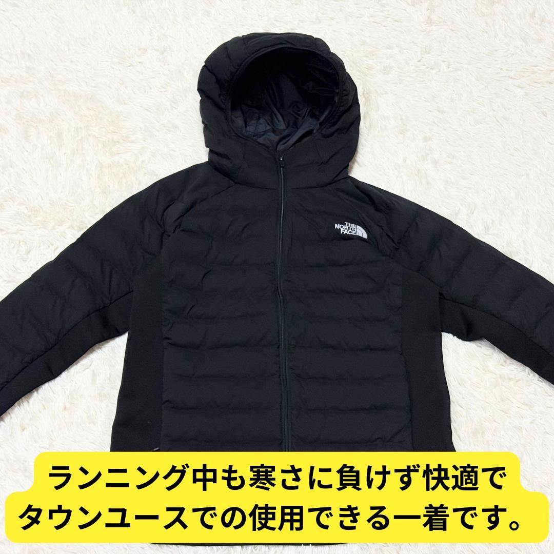 ⭐ほぼ新品　ノースフェイス レッドランフーディ 黒　女性 M　撥水 防寒 保温