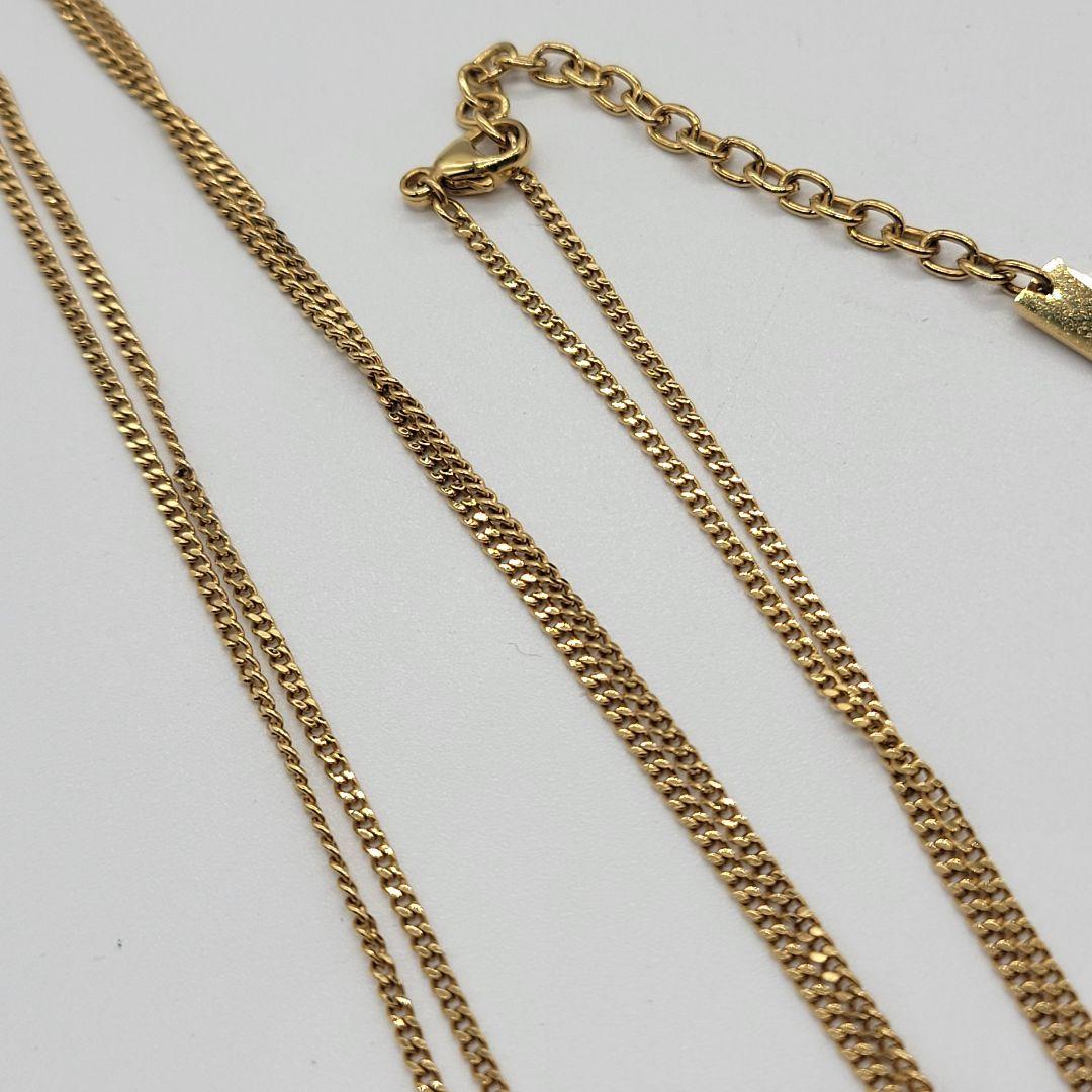 ken10 SAINTLAURENT ツイスト モノグラム ネックレス