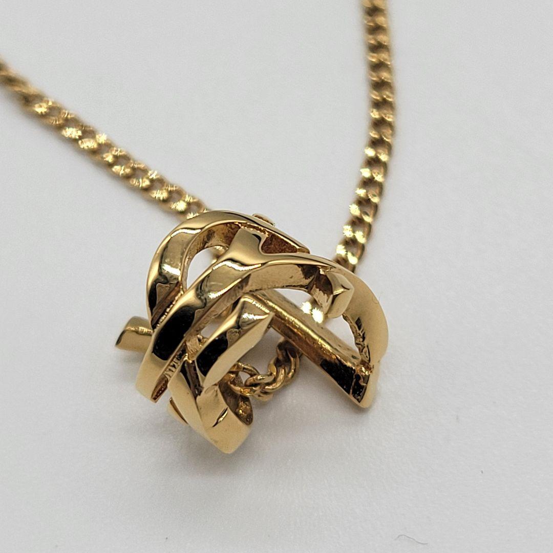 ken10 SAINTLAURENT ツイスト モノグラム ネックレス