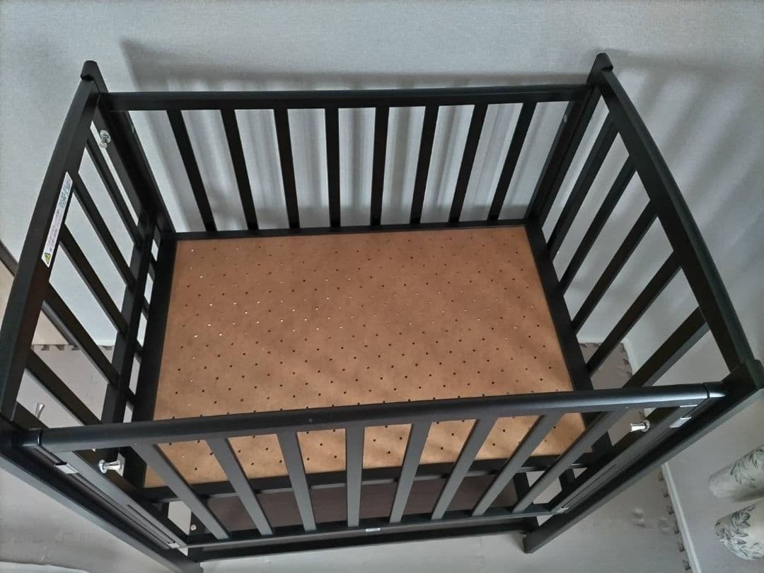 ヤマサキ　ベビーベット（ツーオープン）他ベッドガード＆ベビー布団セット（ミニ）