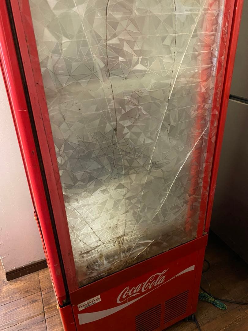 【どどんぱ】　【引き取り限定】コカコーラ 冷蔵ショーケース ガラス扉 4段