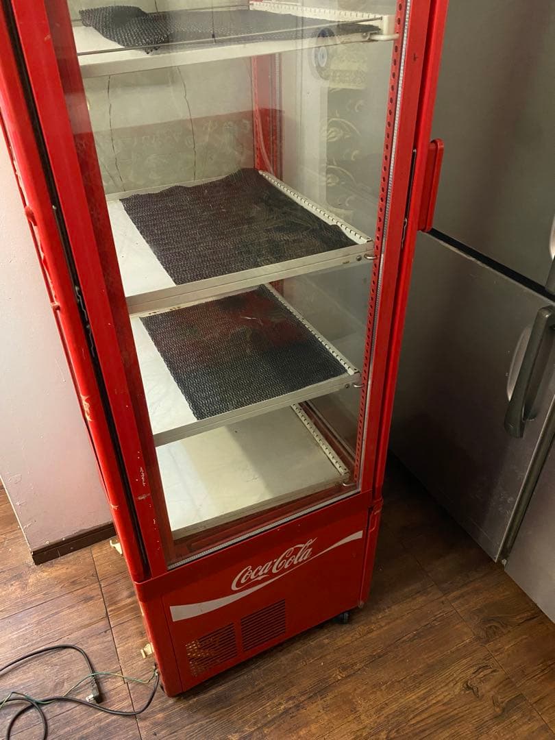 【どどんぱ】　【引き取り限定】コカコーラ 冷蔵ショーケース ガラス扉 4段