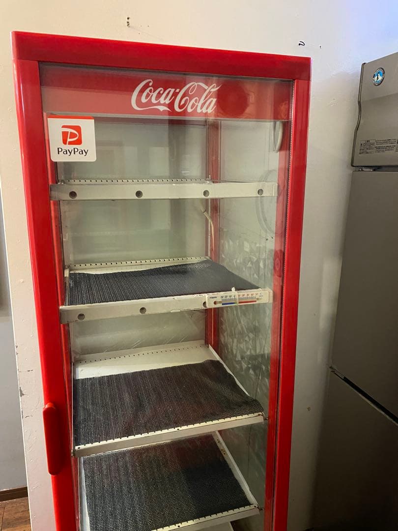 【どどんぱ】　【引き取り限定】コカコーラ 冷蔵ショーケース ガラス扉 4段