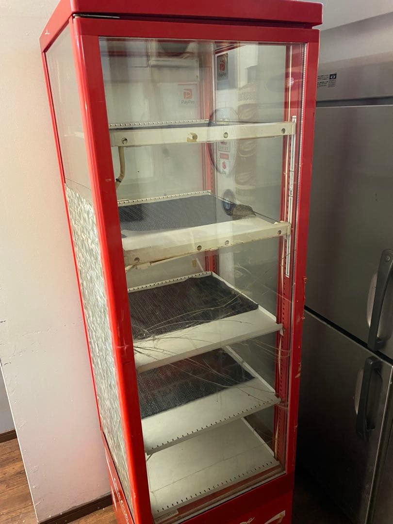 【どどんぱ】　【引き取り限定】コカコーラ 冷蔵ショーケース ガラス扉 4段