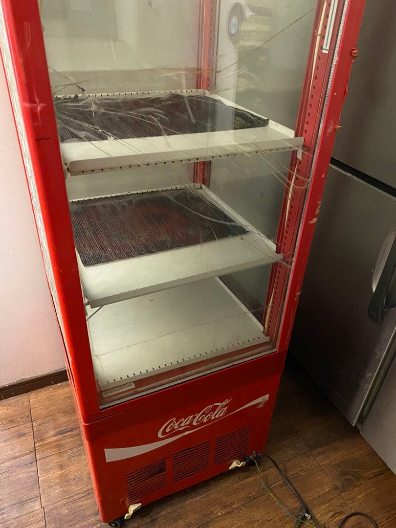 【どどんぱ】　【引き取り限定】コカコーラ 冷蔵ショーケース ガラス扉 4段