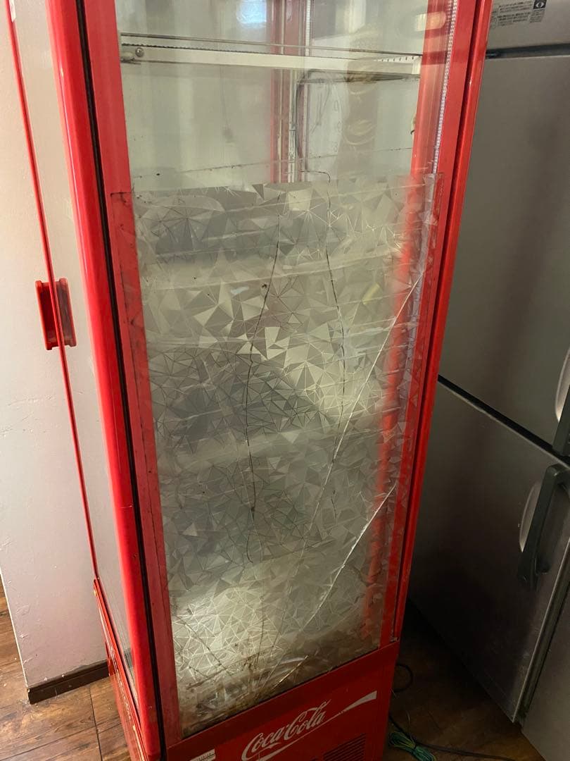 【どどんぱ】　【引き取り限定】コカコーラ 冷蔵ショーケース ガラス扉 4段