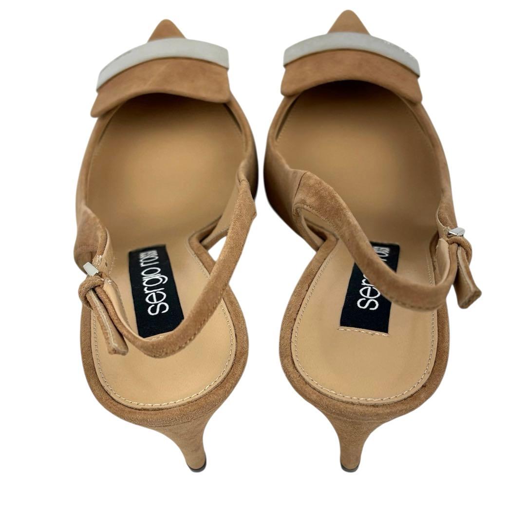 【ほぼ未使用】セルジオロッシ 23cm　36　sr1 スリングバック ミュール