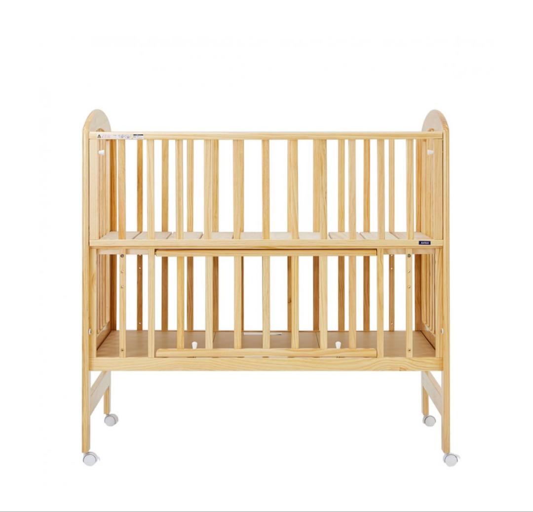 【限定】カトージ ハイポジション ベビーベッド