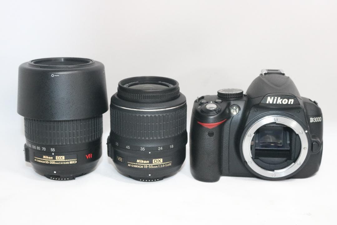 S回数少⭐望遠レンズセット⭐ Nikon D3000 ⭐スマホ転送OK 一眼レフ
