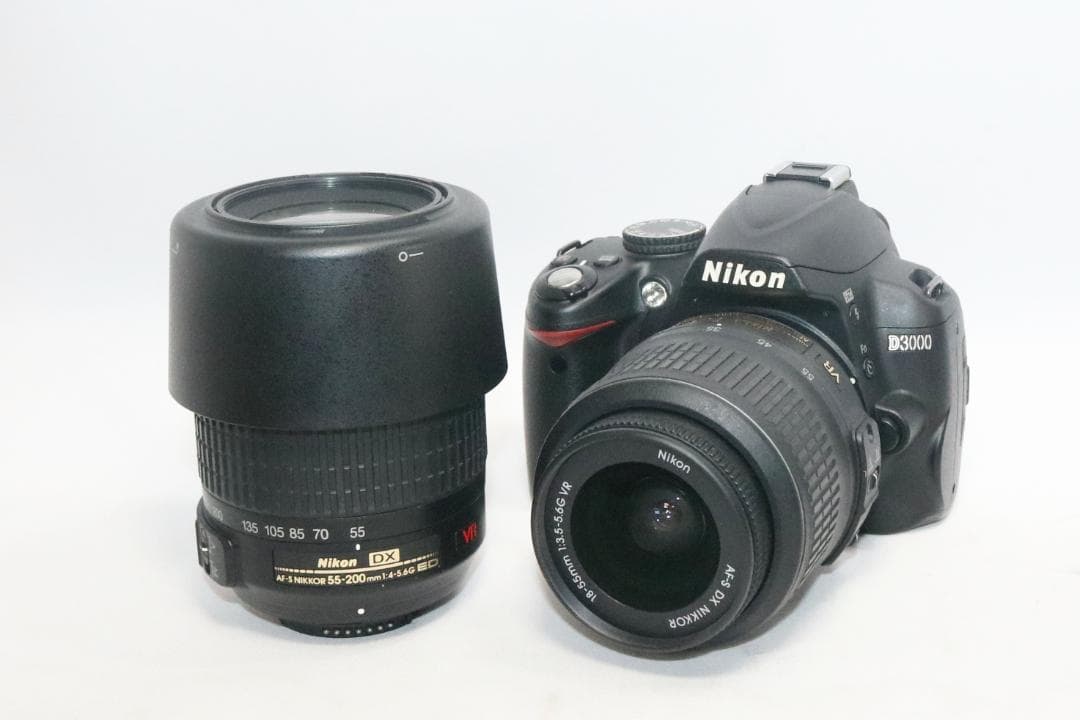 S回数少⭐望遠レンズセット⭐ Nikon D3000 ⭐スマホ転送OK 一眼レフ