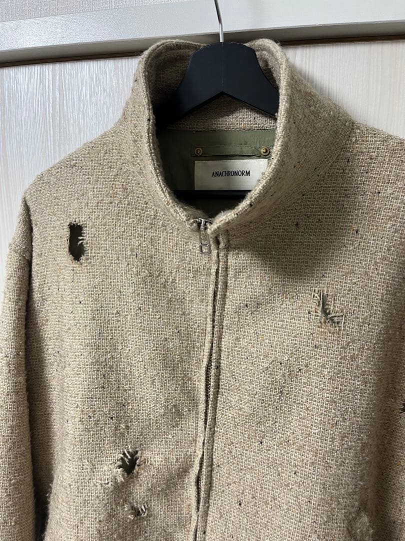 ジャケット・アウター 24AW anachronorm DAMAGED TWEED DRIZZLER
