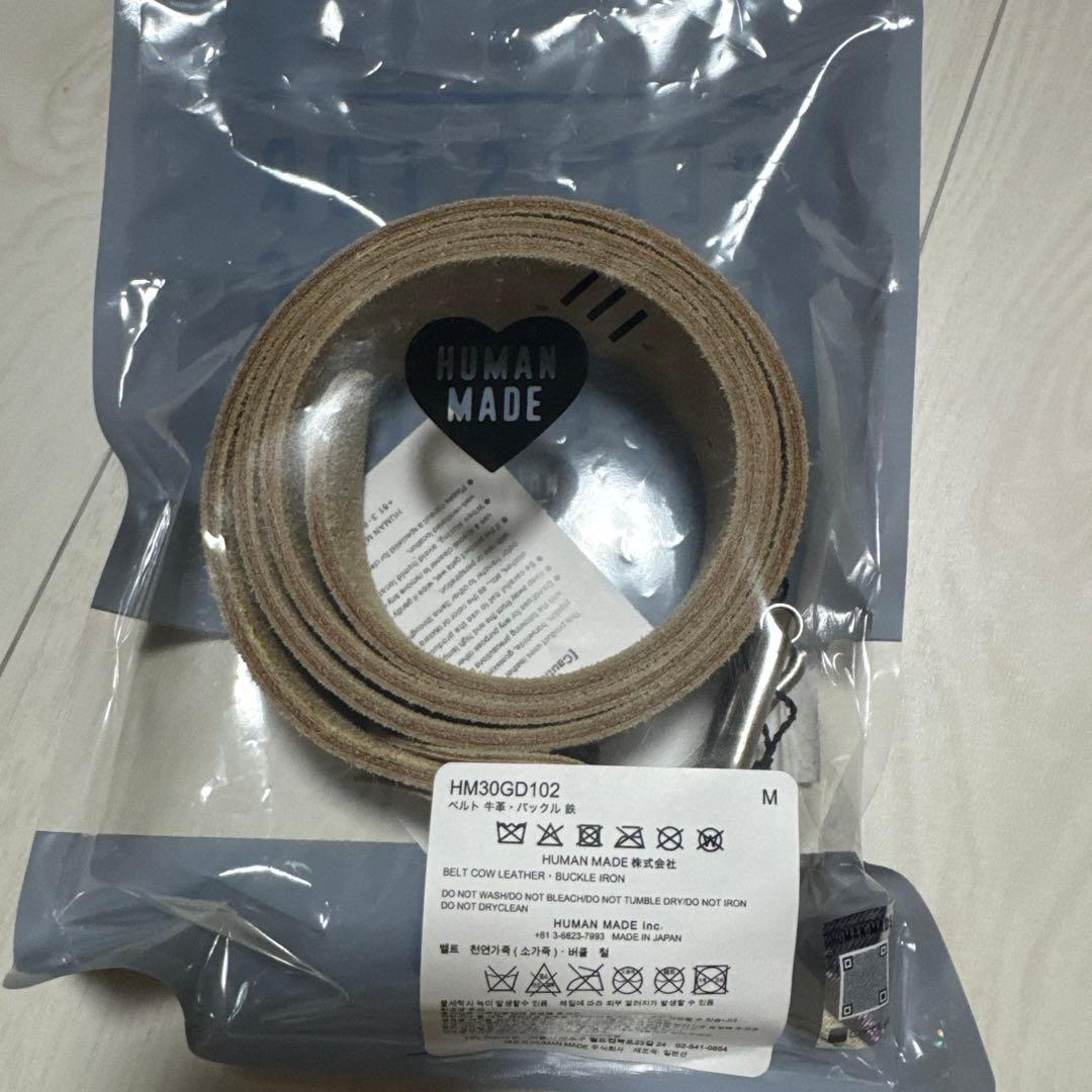マ*ん様 HUMAN MADE LEATHER BELT Mサイズベルト