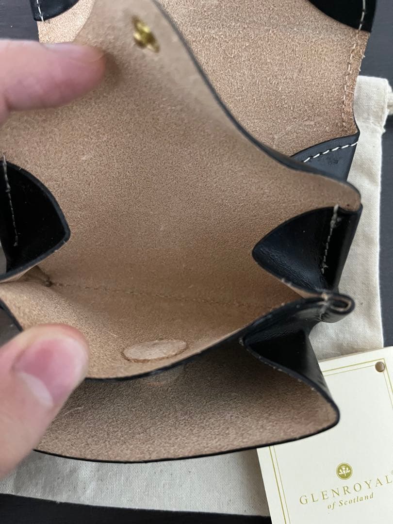 GLEN 黒 レザー ケース