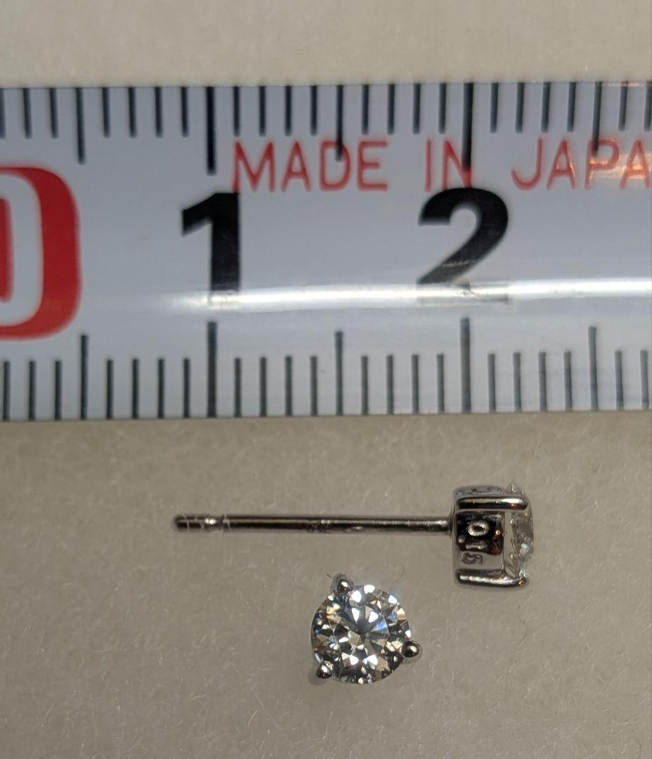 【Chaco】TASAKI ダイヤモンドピアス　18WG 0.15カラット