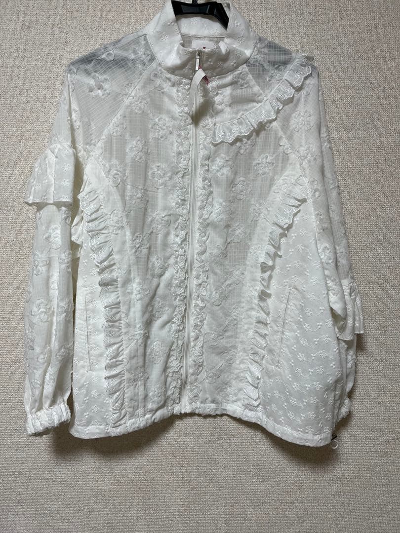 merry jenny flower frill laceブルゾン