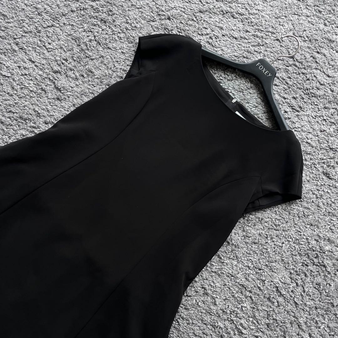 FOXEY NY 42 ブラック Aラインワンピース