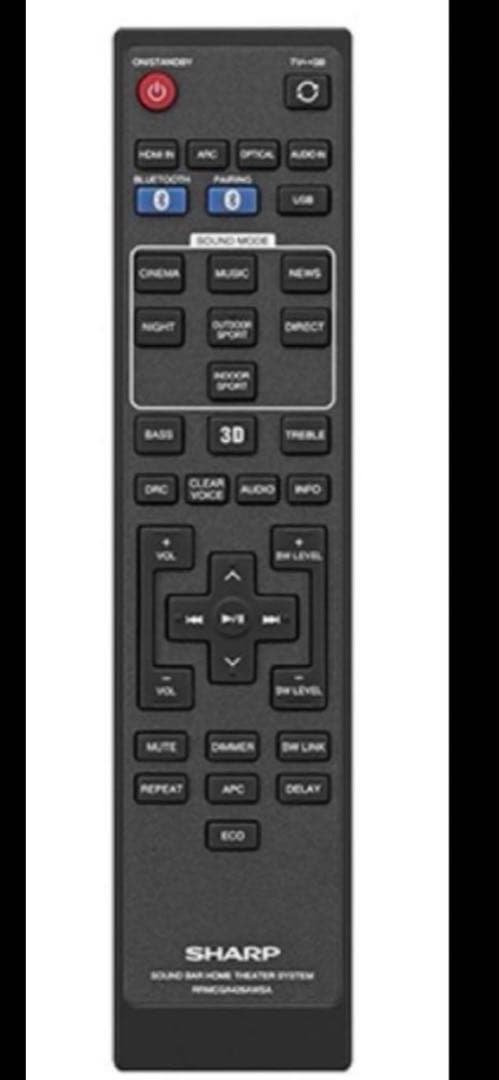 保証付　SHARP AQUOSオーディオ 8A-C22CX1 サウンドバー BK