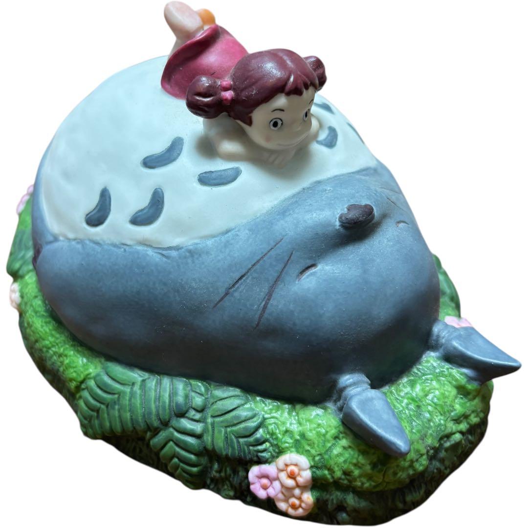 【希少】となりのトトロ 陶器 オルゴール メイちゃん トトロ 昼寝 ジブリ 置物