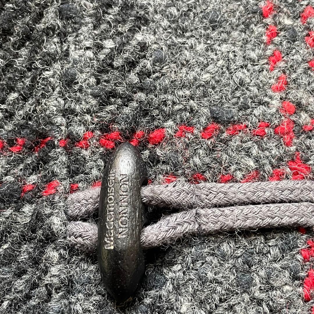 h*す様 マドモアゼルノンノン　ツイードダッフル　モノトーン　赤　テーラード襟